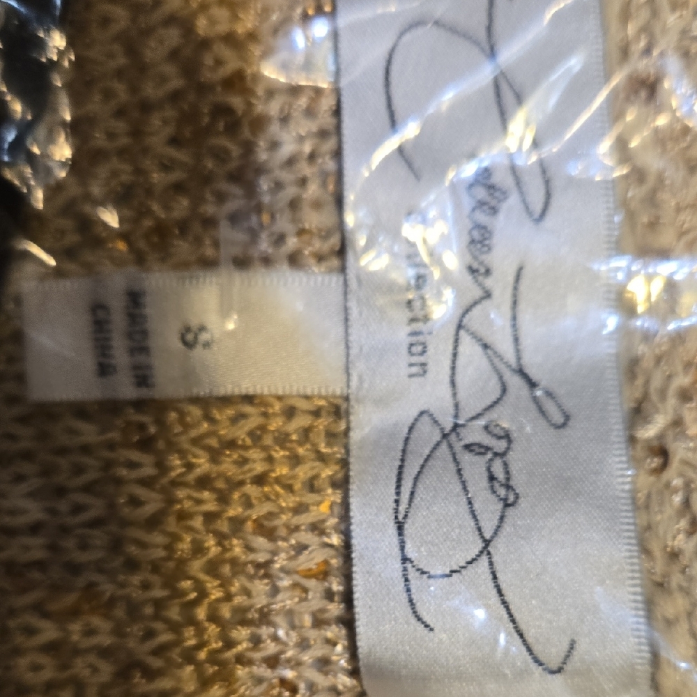 Colleen Lopez Tan Sweater Cardigan